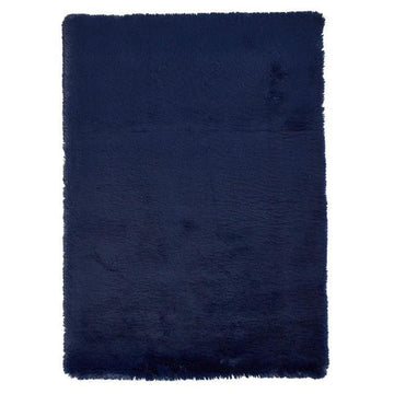 Super Teddy Super Soft Plush Hi Pile Silky Faux Fur Shaggy Navy Rug-Think Rugs-Rug Love - The Most Loved Rug Store